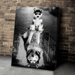 Personalized Husky Canvas