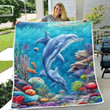 Dolphins Quilt Blanket 01