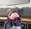 Flamingo Ornament Car
