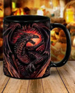 Dragon Black Ceramic Mug