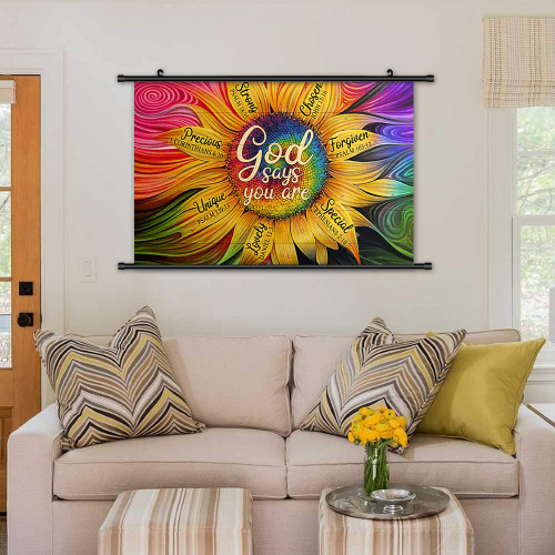 DD21002 Sunflower Horizon Hanging Canvas