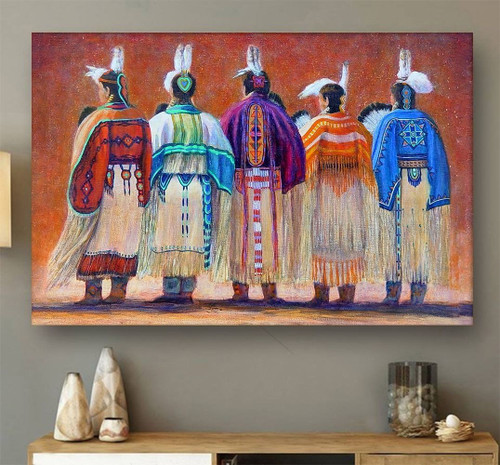 DD21082423 Native American  Canvas Wall Art