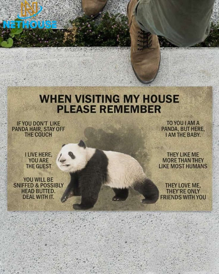 DD2166 Panda Doormat