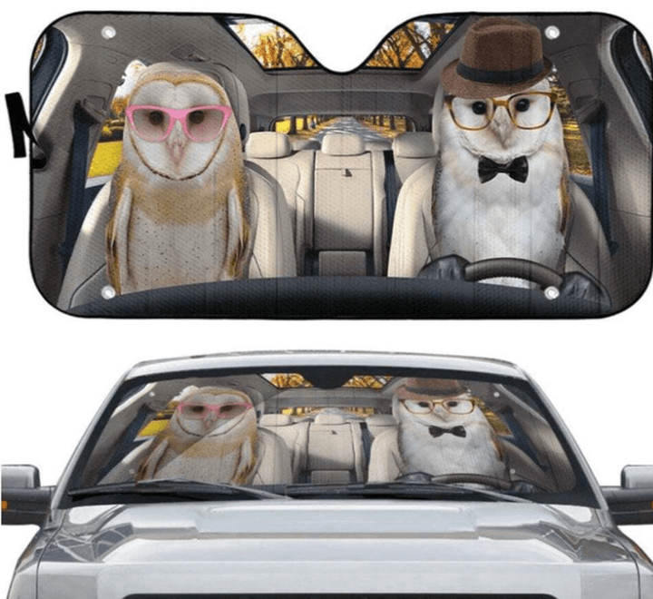 Owls Auto Sun Shade