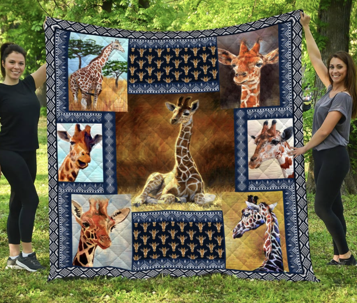 Giraffe Quilt Blanket 01
