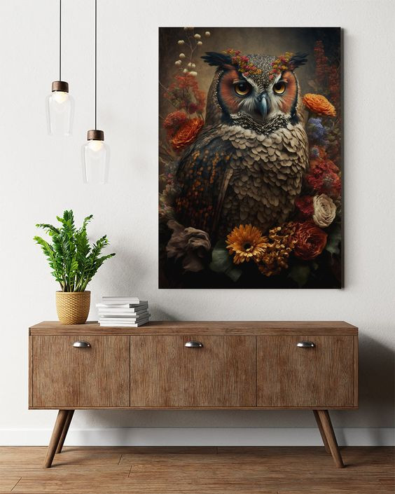 Owls Canvas Wall Art 01