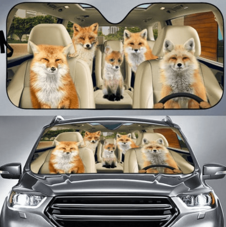 Fox Car Sun Shade 01