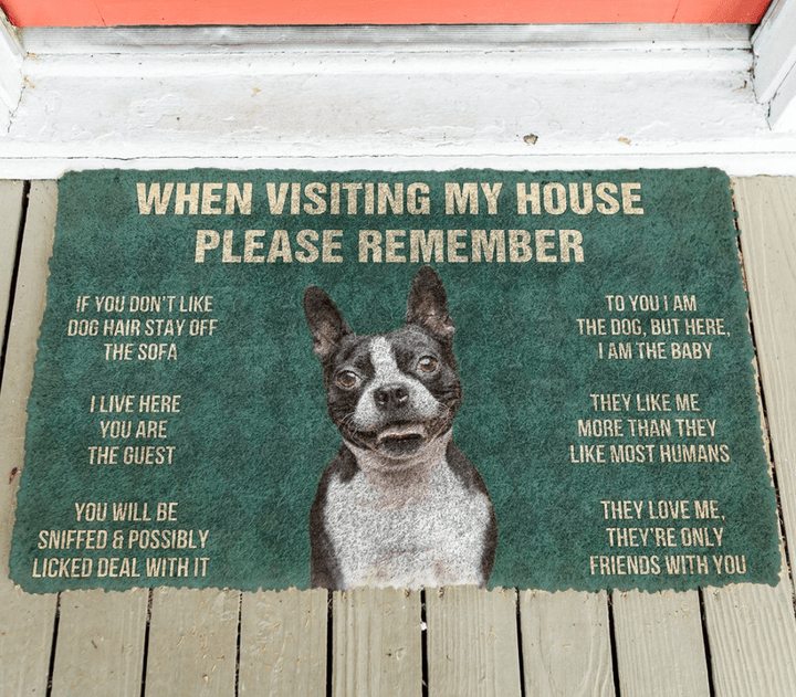 Boston Terrier Doormat