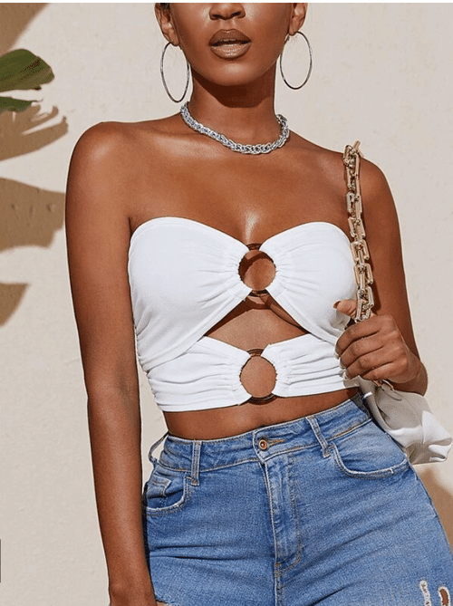 Double Ring Front Tube Top
