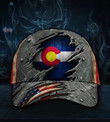 Colorado State Flag Hat 3D Printed American Vintage Hat Proud Colorado Cap Gift Idea For Him