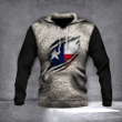Texas State Flag Hoodie 3D Logo Texas Inside Hole Hoodie Gift For Family Patriotic Gifts