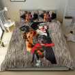 Three Dachshunds Costume Halloween Bedding Set Funny Dog Halloween Merchandise Gift Ideas