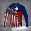 Texas Hoodie Dual Citizen Texas American Flag Hoodie Proud Texan Patriotic Clothing