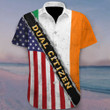 Ireland And American Flag Hawaiian Shirt Dual Citizen Irish Flag Button Up Shirt