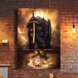 Knight Water Reflection Lion Poster Christian Wall Decor Wall Art For Living Room