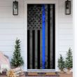 Thin Blue Line Door Cover Honoring US Police Door Cover Gifts For Police Officers