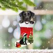 Black Labrador Retriever In Socks Christmas Ornament Dog Christmas Tree Topper Dog Lover Gifts