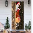 Chicken Christmas Door Cover Merry Christmas Door Cover Gifts For Chicken Lovers