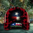 Merry Kiss My Texass Hat Red Plaid Buffalo USA Texas Flag Cap Best Christmas 2021 Gifts