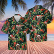 T-Rex Flowers Christmas Hawaiian Shirt Cute Summer Shirt Christmas Presents For GuysZ