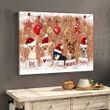 Chihuahua Joy Love Peace Believe Christmas Poster Cute Christmas Room Decor Gift