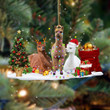 Llama Christmas Ornament For Hanging Christmas Tree Animal Ornament Set Cute Xmas Gift