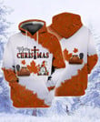 Canada Merry Christmas Hoodie Otter With Gnome Christmas Hoodie Cute Xmas Gifts