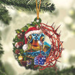 Turtle In Christmas Wreath Ornament Religious Ornaments For Christmas Xmas Home Decor