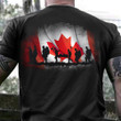 Military Canada Flag Shirt Veterans Honoring Patriotic T-Shirt Memorial Day Gifts