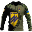 Personalized A3OB Slava Ukraini Camo Hoodie Support Ukraine Military Clothing