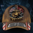 Marines Hat Patriotic Unique Old Retro USMC Marine Corps Hat Against All Enemies