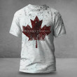 Proudly Canadian Maple Leaf Shirt Canada Symbol Leaf Pride T-Shirt Gift For Men