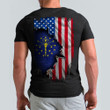 Indiana Flag And American Flag T-Shirt Patriotic Indiana State Shirt Gifts For Bro