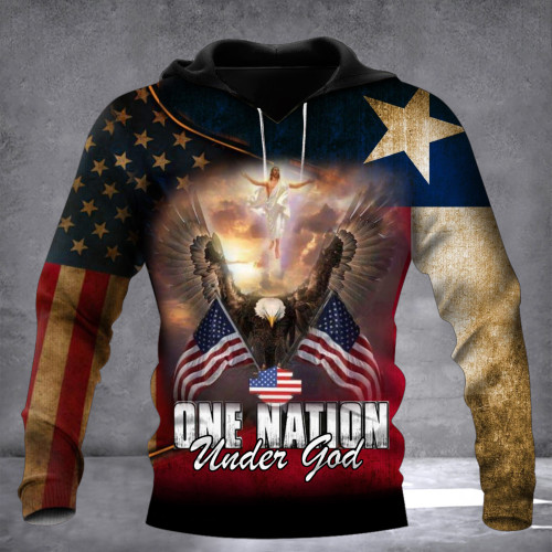 One Nation Under God Hoodie Texas