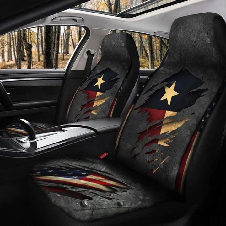 Texas USA Flag Car Seat Cover Vintage Texas Merchandise Car Interior Decoration Items
