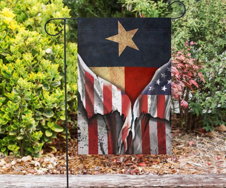 Texas American Flag House Garden Flag Veterans Gifts Outdoor Decor