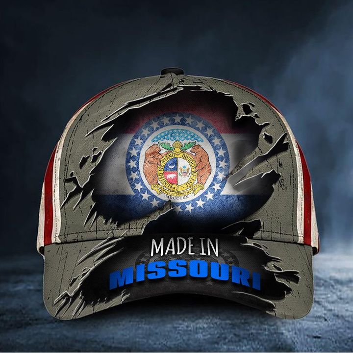 Made In Missouri Hat Vintage Missouri Flag Cap Patriotic Gifts For Veterans