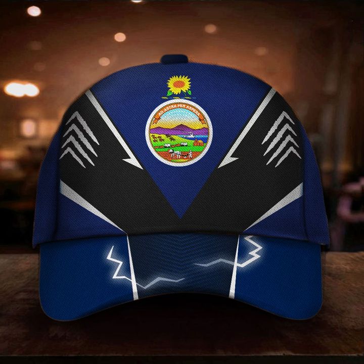 Kansas Hat Patriotic K State Merch Unique Kansas State Baseball Cap Men's Gift