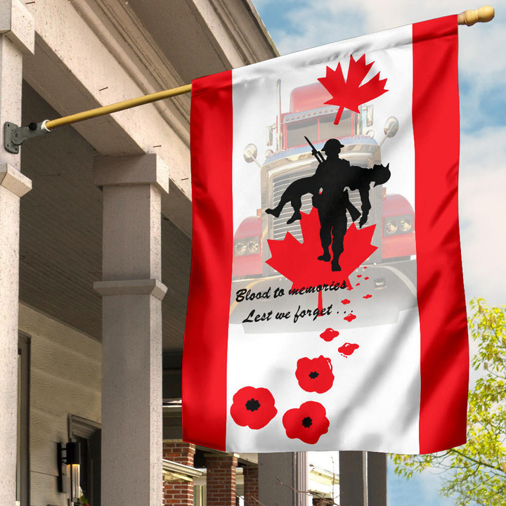 Blood To Memorial Lest We Forget Canada Flag Veterans Honoring Memorial Day Decor