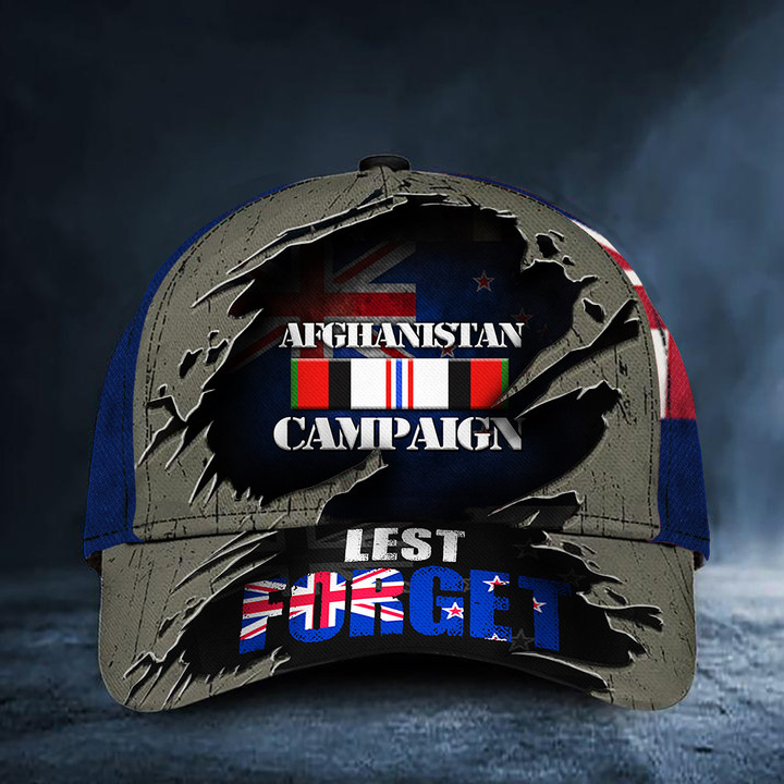 Afghanistan Campaign Lest Forget New Zealand Hat Anzac Day Hats Men