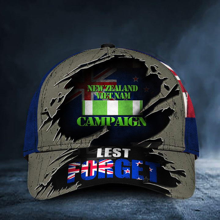 New Zealand Vietnam Campaign Lest We Forget Hat Remembrance Day Military Caps