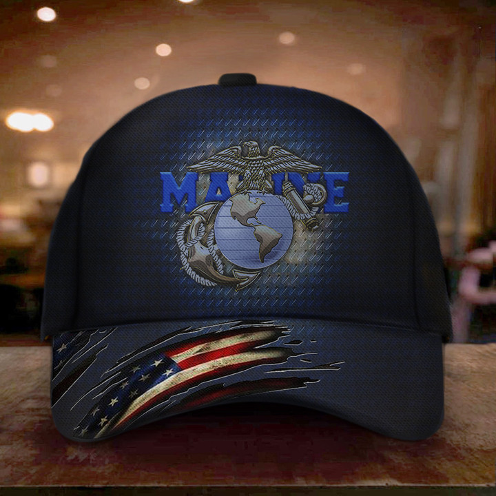 Marine Hat US Marine Corps Hat American Flag USMC Merchandise Cap Gifts