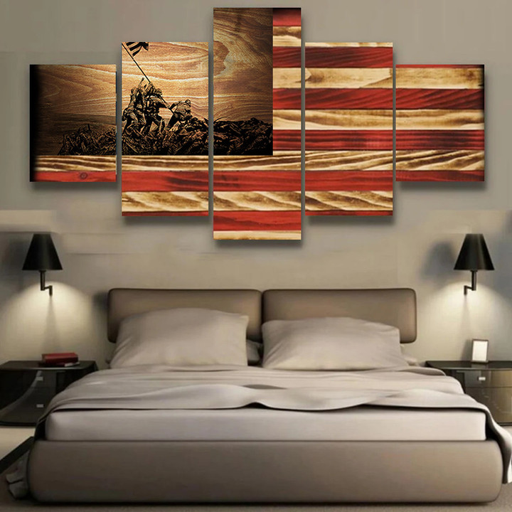 Lest We Forget American Flag Canvas