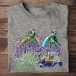 Sea Turtle Lavender Shirt Turtle Cute Tee Unique Uncle Fathers Day Gift Ideas