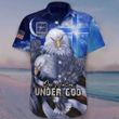 Army Eagle Cross One Nation Under God Hawaii Shirt Patriotic Faith Christian Army Apparel