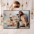 Jesus And Chihuahua Poster Christian Jesus Christ Chihuahua Dog Owner Wall Art Decor Ideas