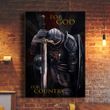 Knight Template Kneel For God For Country UK Flag Poster United Kingdom Patriotic Poster