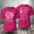 Pink Breast Cancer Shirt A Prayer Against Cancer In God's Family No One Fights Alone T-Shirt