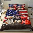 Chihuahua Costume Halloween American Flag Bedding Set Halloween Merch Gift For Adults Ideas