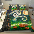 Ghost Starry Night Halloween Bedding Set Cute Halloween Gifts For Girlfriend Adults